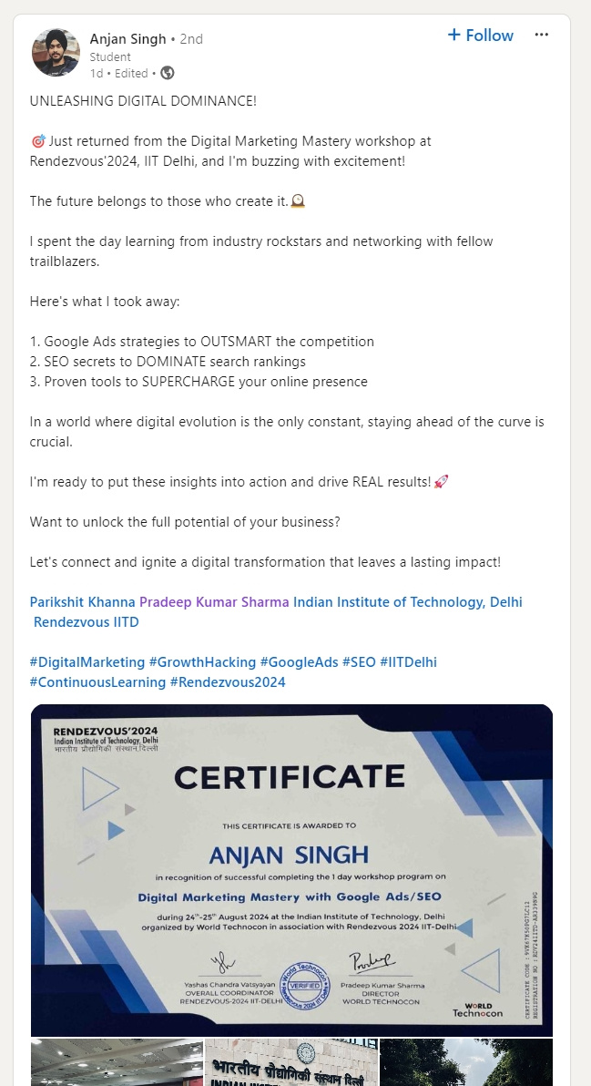 Participant review