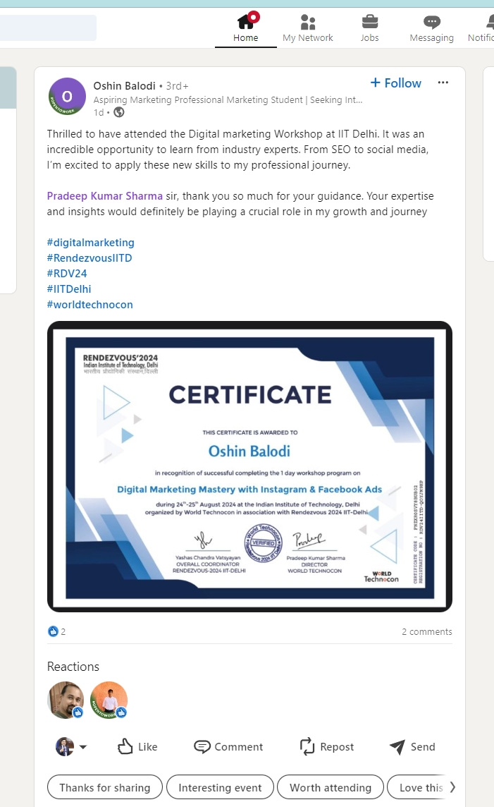 Participant review